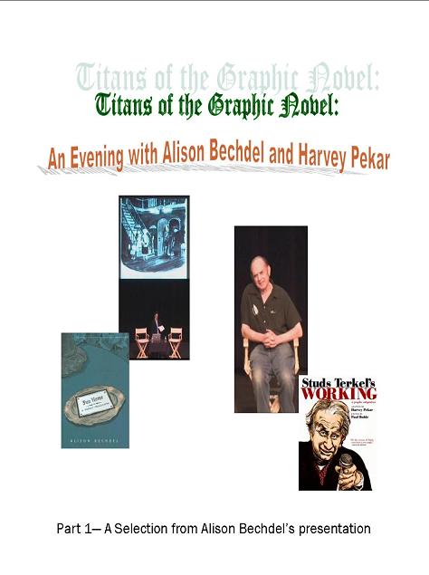 Title details for Titans of the Graphic Novel: An Evening with Harvey Pekar and Alison Bechdel by Las Vegas-Clark County Library District - Wait list